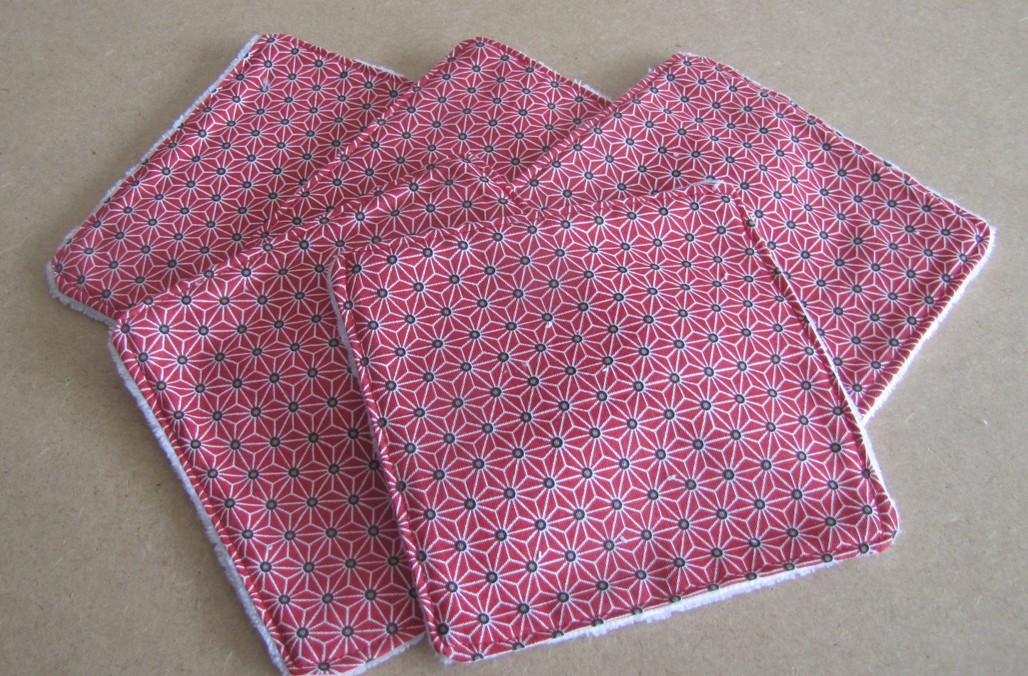 lot de 5 lingettes lavables