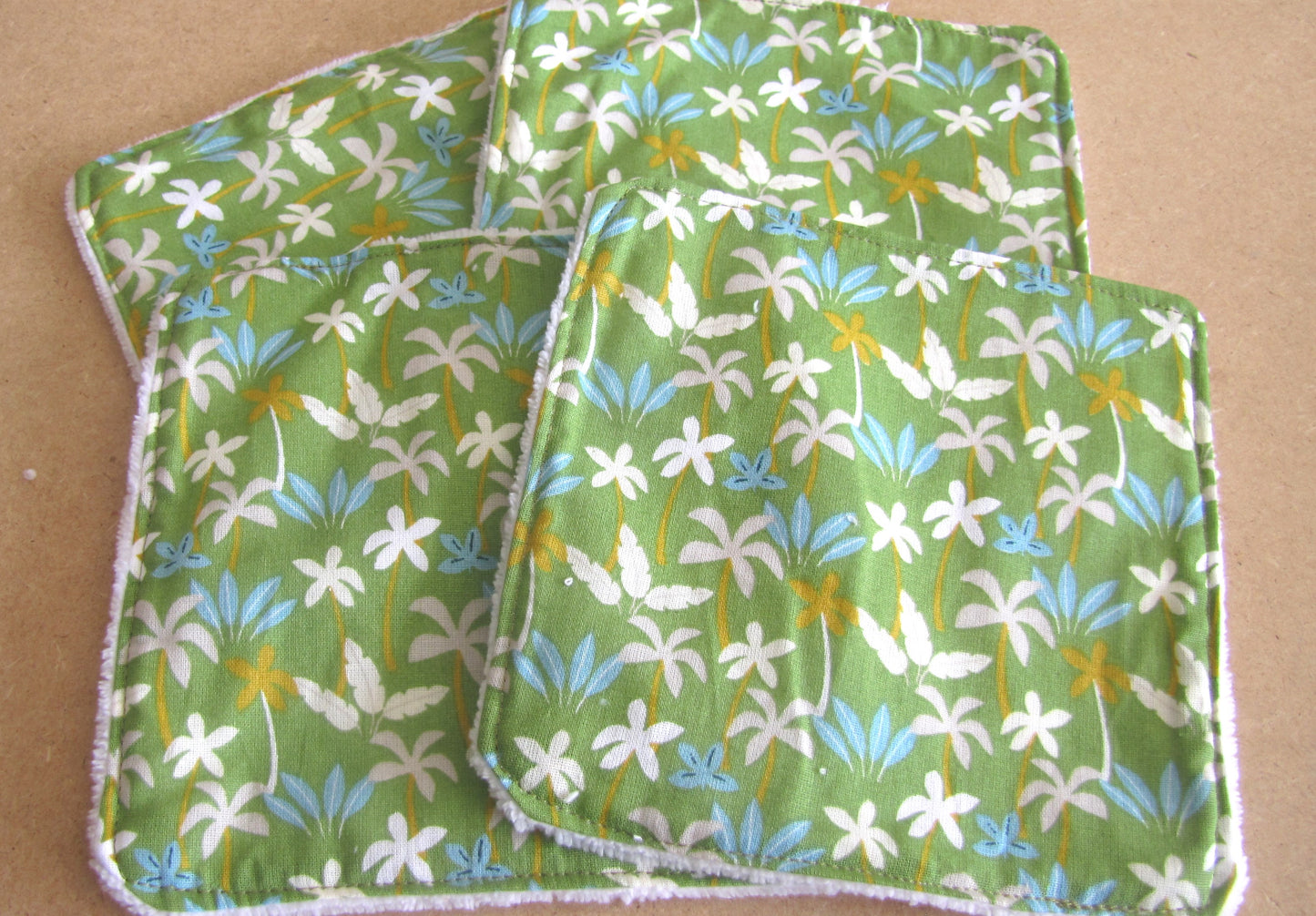 lot de 4 lingettes lavables