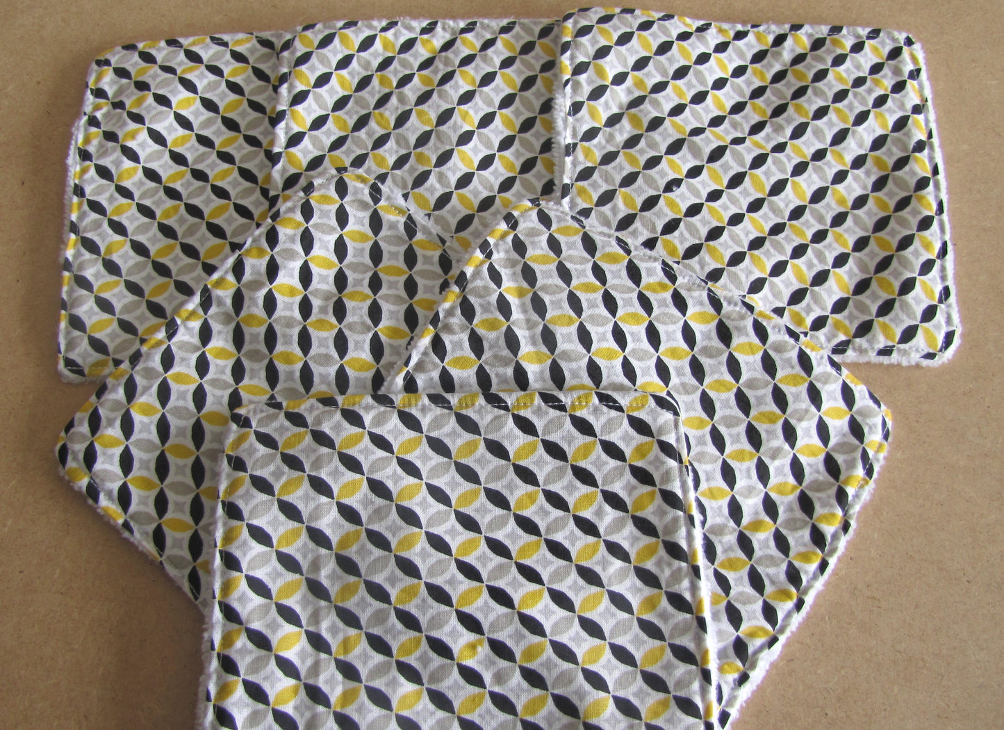 lot de 6 lingettes lavables